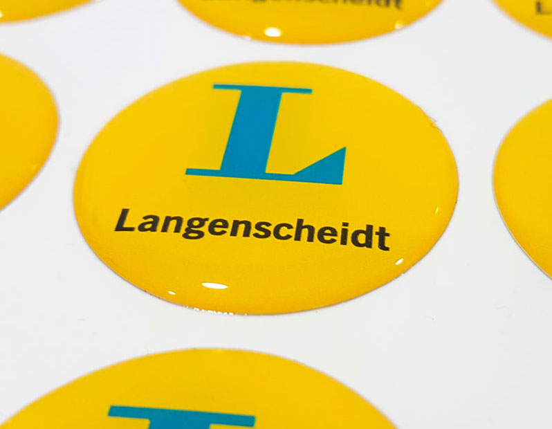 Waterproof Epoxy Resin Dome Sticker